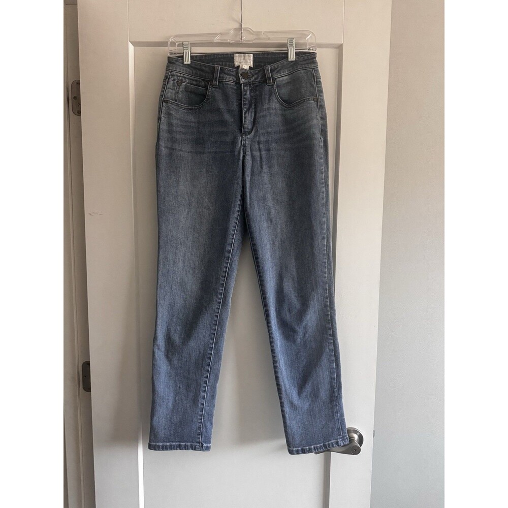 Nordstrom Caslon High Rise Denim Straight Leg Boyfriend Jeans Size 4